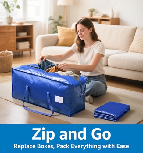 6 Pack Large Moving Bags Heavy Duty