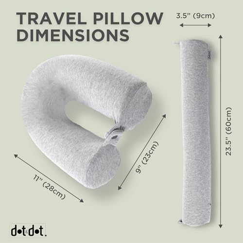 Twist Memory Foam Kids Travel Pillow (Mini Gray / Kids/Petite (23"))