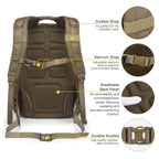 40L Tactical Backpack for Men (Khaki)