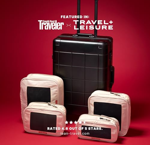 Premium Compression Packing Cubes for Travel (Sand / 4 pack)