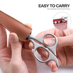 4.7" Stainless Steel Nose Hair Scissors (Matte Silver)