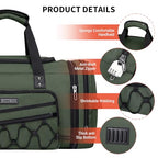Mens Duffle Bag Expandable 45L Travel Gym with Shoe Compartment (Army Green)