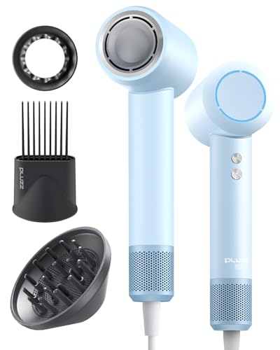 Hair Dryer with Diffuser & Comb Attachment for Curly Hair