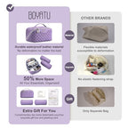 Travel Makeup Bag Cosmetic Bags for Women (A-9-Purple)