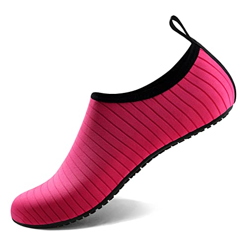 Water Shoes for Women Men Quick (10-11 Women/9-10 Men / Pink-w001)