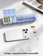 Metal Weekly Pill Organizer (Silver / Large)