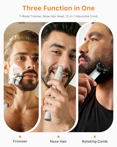 New Electric Beard & Nose Hair Trimmer Kit (Pack / White)