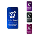 5Pack) Custom Personalized Luggage Tags-Customized Unique tag for Suitcase Backpack Travel,Bags ((3.8 × 2) Multicolored) ((3.8 × 2)multicolored)