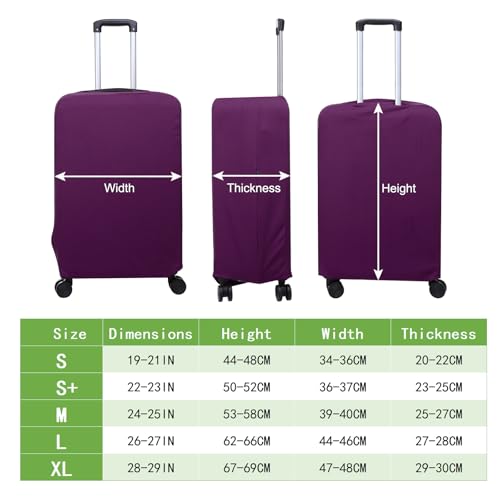 Luggage Cover (Purple / 24-25 inch)