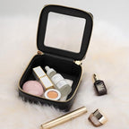 Clear Makeup Bag Small (Black / Mini Trend)