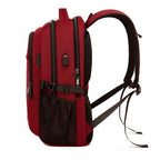 17 Inch Laptop Backpack for Travel Water Resistant College Backpack for Women Laptop Bag with USB Charging Port and Clear Toiletry Bag (30191 Red With Clear Toiletry Bag / 17 Inch)