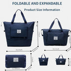 Large Capacity Foldable Travel Bag (Dark Blue)
