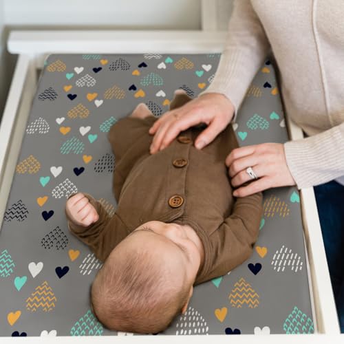 Changing Pad Covers for Baby (Heart / 32x16x5 Inch)