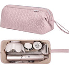Shark Flex Style Case for Dyson Airwrap Hair Dryer Brush Revlon Hair Tools Travel Bag Carrying Case Flat Curling Iron Organizer (Pink)