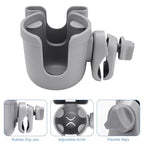 Stroller Cup Holder with Phone Holder (All Grey)