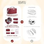 Travel Makeup Bag Organizer (01-F-Red)