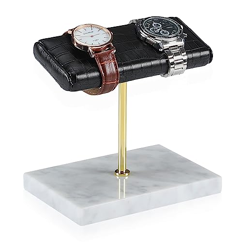 Watch stand watch display stand watch holder watch Handcrafted watch holder (white/glod/croco)