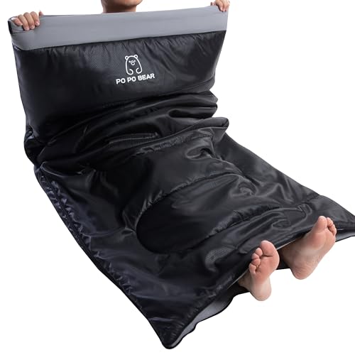 40 Degree Sleeping Bag for Adults (40F-84" x 40" Left Zip / Black Gray)
