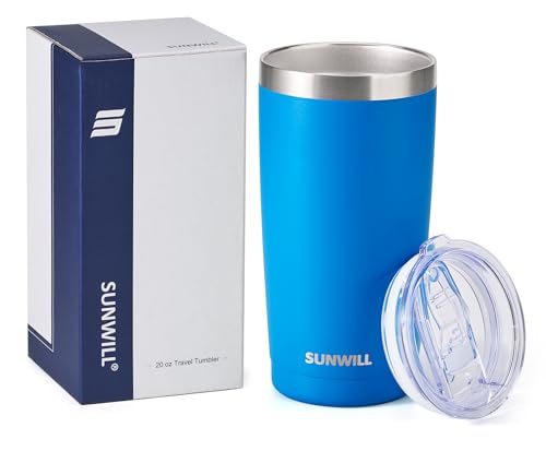 Travel Coffee Tumbler 20 oz (Powder Coated Royal Blue)
