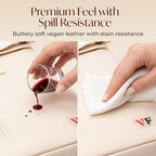 Two Bottle Rolltop Wine Tote Bag (Beige)