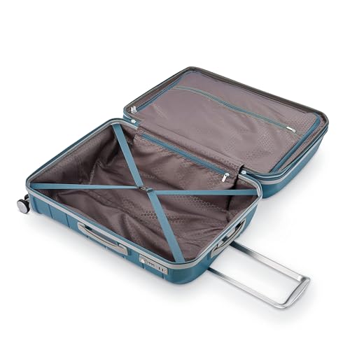 Freeform Hardside Expandable with Double Spinner Wheels (Checked-Large Spinner / Dark Teal)