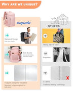 Cooler Backpack Insulated Leak Proof for Women Men Soft Cooler Bag (36 Cans / Pink)