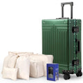 All Aluminum Magnesium 24inch Luggage (green / 24 inch)