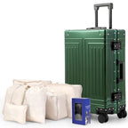 All Aluminum Magnesium 24inch Luggage (green / 24 inch)