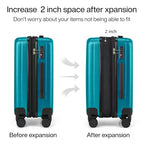 Expandable Hard Shell Luggage Sets (2 Pc Set EXT (20/29) / Caribbean Blue)