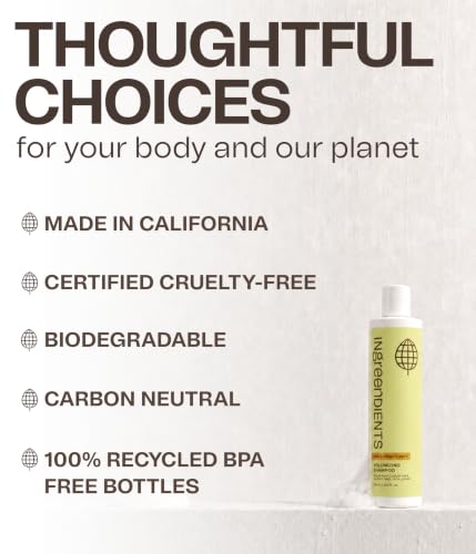 Non Toxic Vegan Volumizing Shampoo with Organic Ingredients For Fine Hair (Volumizing Shampoo / 9.6 Fl Oz (Pack of 1))