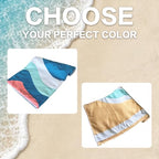 Beach Towel Backpack (1 Pack- Yellow Green / 75”x 35”)