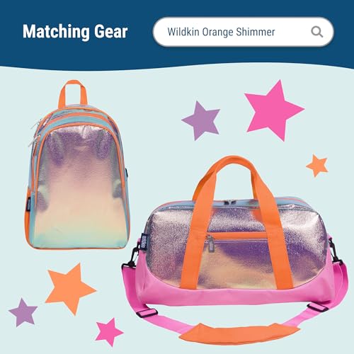 Kids Insulated Lunch Box (9.75 x 7 x 3.25 inches / Orange Shimmer)