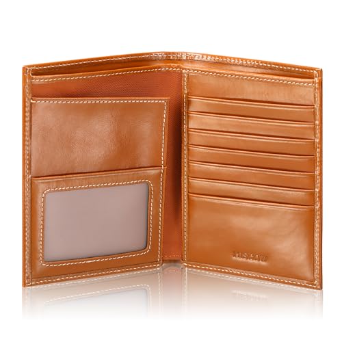 Leather Passport Holder for Travel (Antiqued Brown)
