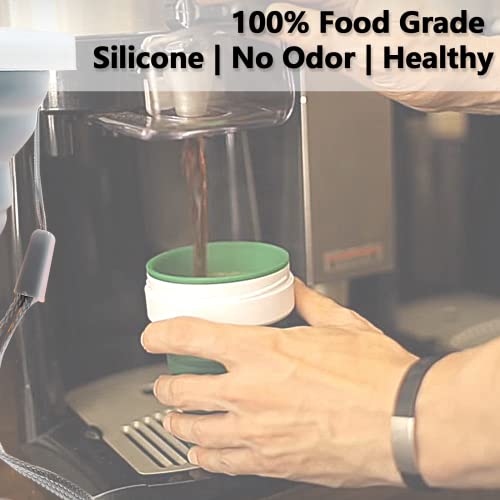 2 Pack Silica gel Collapsible Travel Cup 270ml (Grey & Blue)