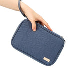Travel Cord Organizer Case (Large / Aegean-Blue)