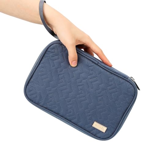 Travel Cord Organizer Case (Large / Aegean-Blue)
