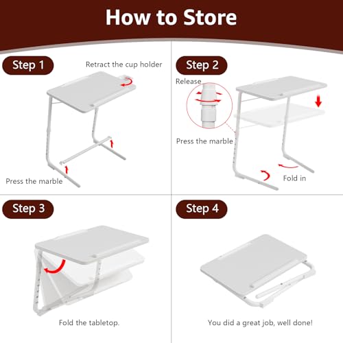 TV Trays Set of 2 (White)