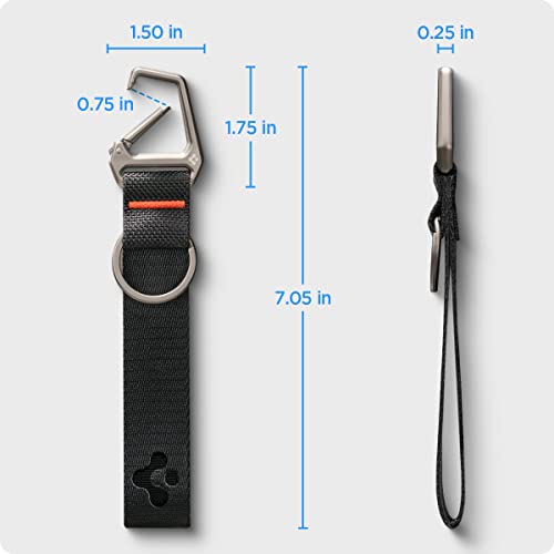 Life Carabiner Lanyard Keychain Strap (One Size / Black Carabiner)