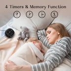 White Noise Sound Machine with 30 Soothing Sounds 36 Adjustable Volume Brown Noise Sound Machines for Sleep Office Privacy Bedroom 4 Timers Memory Function Sleep Sound Machine Baby Adult Elderly Care (Dark Black)