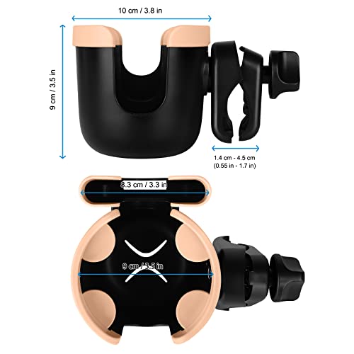 Stroller Cup Holder with Phone Holder (Mix Pink)