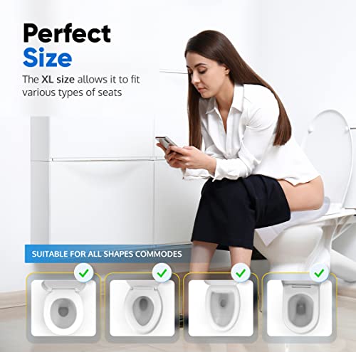 Toilet Seat Covers Disposable Flushable Travel Pack of 100 (XL (Pack of 100))