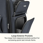 Anzio Softside Expandable Luggage with Spinner Wheels (Dark Grey / 3-Piece Set (22/26/30))