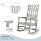 Oversized Outdoor Rocking Chair (Grey / 1 pack)