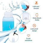 2oz Leak Proof Plastic Bottles with Caps (Translucent / 2oz)