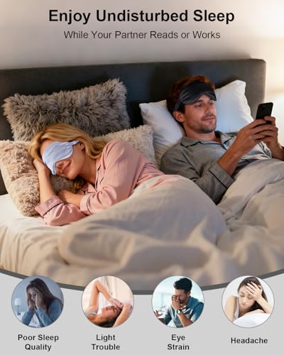 2 Pack Silk Sleep Masks (Pink+pink)