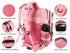 Military Tactical Backpack for Men and Women 45L Army 3 Days Assault Pack Bag Large Rucksack with Molle System Pink (Pink)