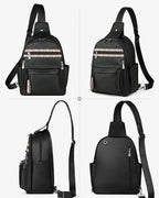 Large Sling Bag for Women (Pure Black)