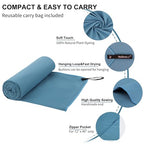 Microfiber Towel Quick Dry Camping & Travel & Gym Towel. Compact (Marine Blue / 32.00" x 16.00")