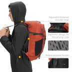 Hiking Hydration Backpack with 2L (Orange-3L Water Bladder)