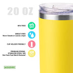 20 oz Skinny Tumbler (Yellow / 12 Ounces)